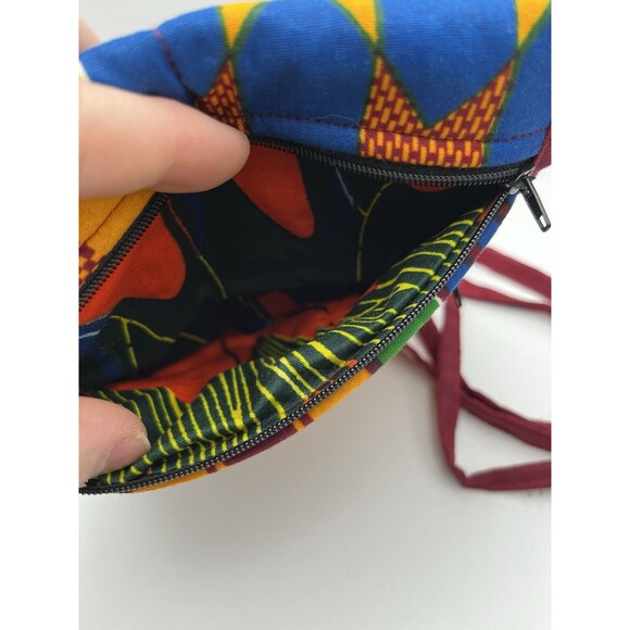 African Colorful Boho Small Over The Shoulder Bag Satchel Used - Picture 3 of 4
